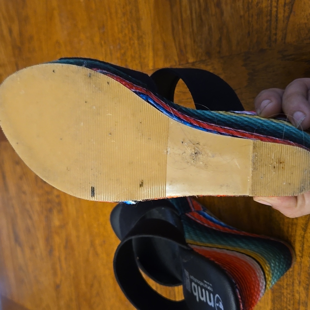 Colorful Wedge Sandals - Picture 9 of 11